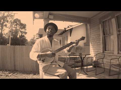 Cedric Watson on gourd banjo 