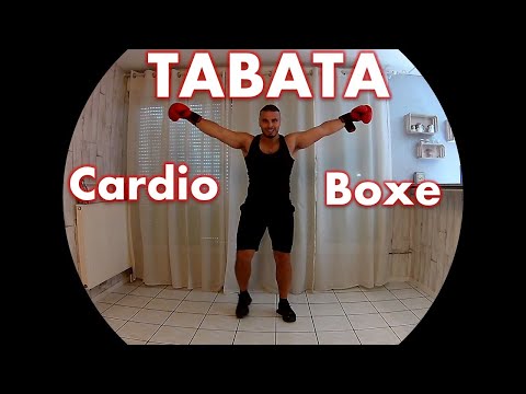 exercice Cardio boxe anglaise body combat brûler du gras  en 4 min tabata