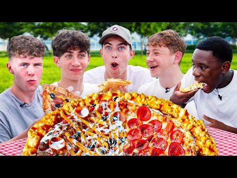 한강에서 한국 배달 피자 처음 먹어본 영국 고등학생들의 반응!!