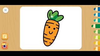 Pintando a Cenoura l Joguinhos para crianças