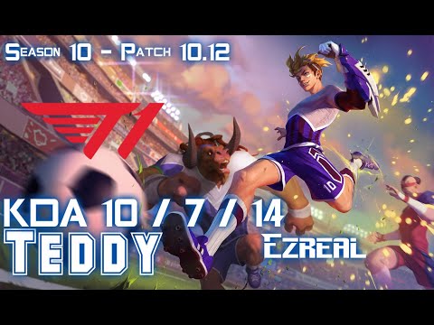 T1 Teddy EZREAL vs APHELIOS ADC - Patch 10.12 KR Ranked