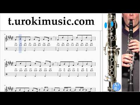 Clarinet lessons Aventura, Romeo Santos - Inmortal Sheet Music Tutorial um-i-n352