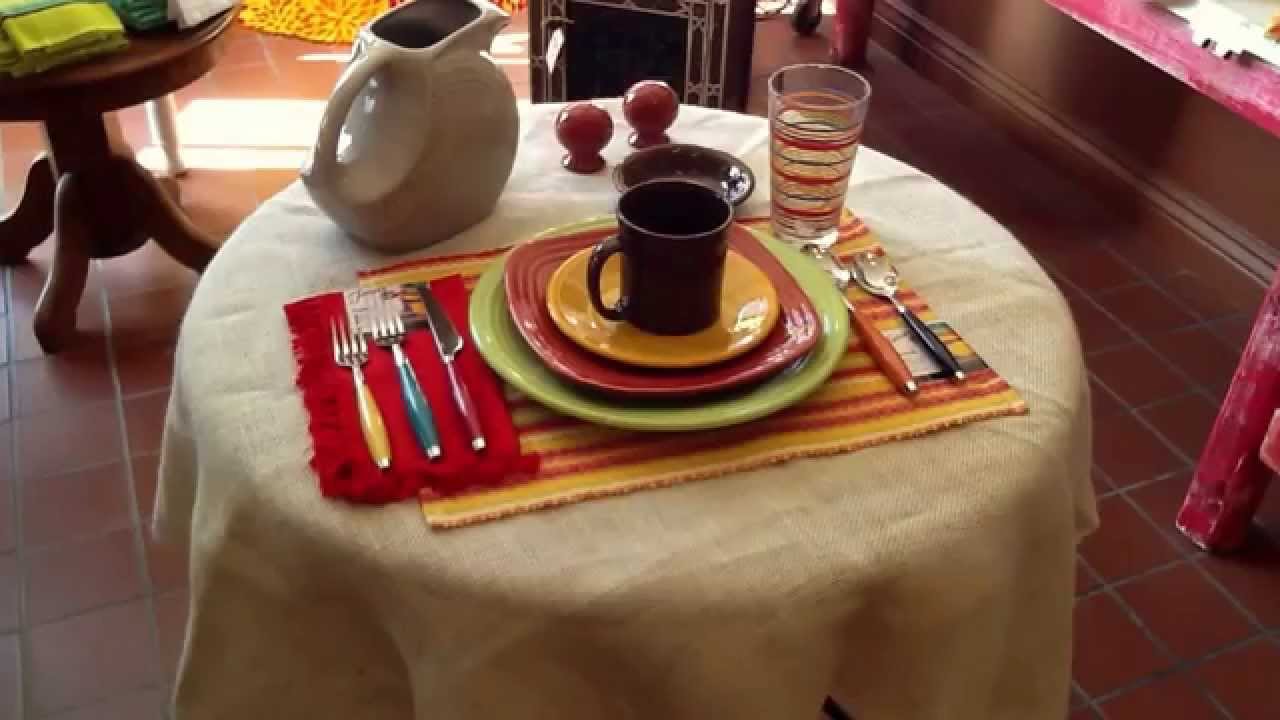 Tablescaping with Fiestaware
