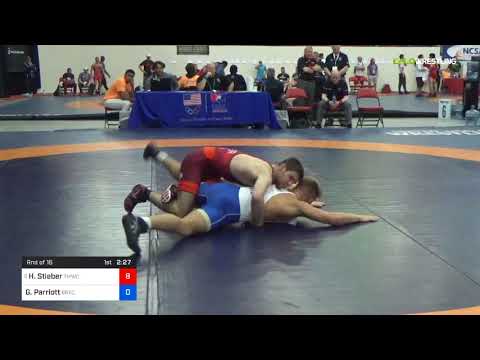 2018 Marine Corps US Open/Senior Men's Freestyle 70 Rnd Of 16 - Hunter Stieber (TMWC) Vs. Griffin