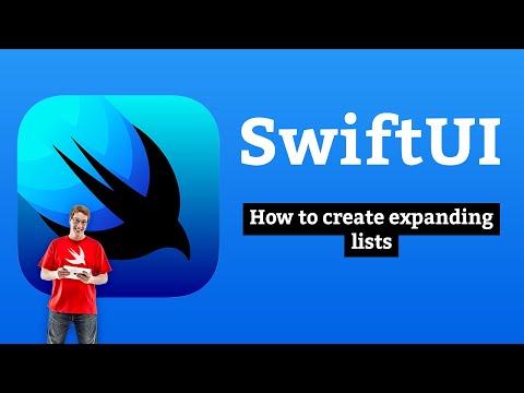 How to create expanding lists – SwiftUI thumbnail