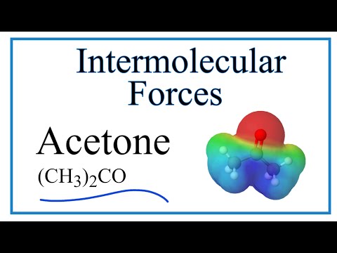 Intermolecular Forces for (CH3)2CO : Acetone