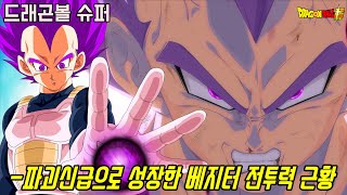 [드래곤볼 슈퍼]오공의 라이벌이자 파괴신급으로 성장하고 있는 베지터 전투력 근황...