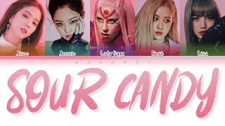 Lady Gaga, BLACKPINK - Sour Candy (Color Coded Lyrics Eng/Rom/Han)