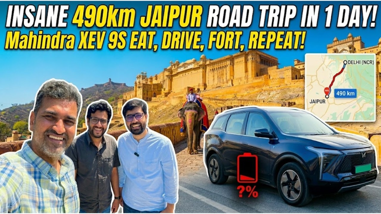490km Jaipur Trip in Mahindra XEV 9S: The Death of EV Range Anxiety?