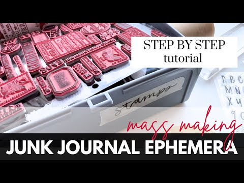 Build Your Stash: Easy Junk Journal Ephemera for mass making! Step by Step #junkjournalideas