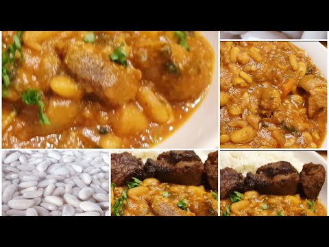 Comment Je Prépare Les Haricots Blanc À La Sauce Tomate Et Aux Morceaux De Jarret De Porc À Ma Façon