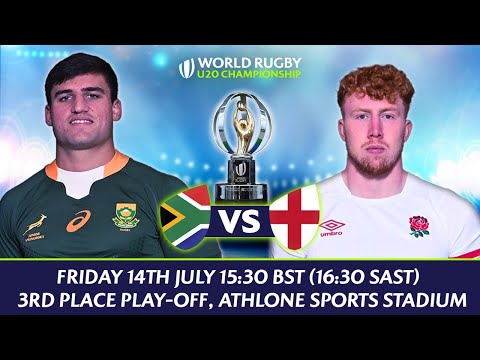 LIVE Rugby | South Africa v England | World Rugby U20 Championship