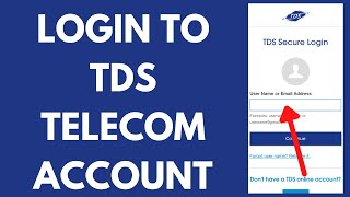 TDS Login - How to Sign in to Tds Telecom Account (2026)