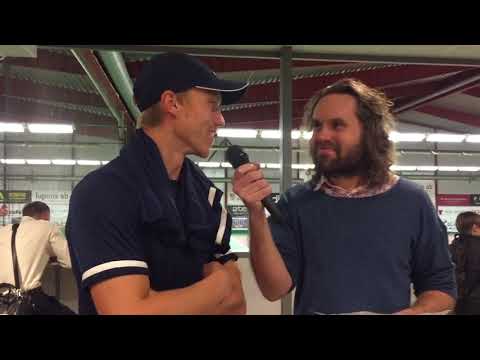 Pausintervju med Filip Bergevi under elitseriematchen mot SALK