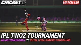 CRICKET 19 - IPL2020 TWO2 - MATCH #20 - RAJASTHAN ROYALS vs ROYAL CHALLENGERS BANGALORE