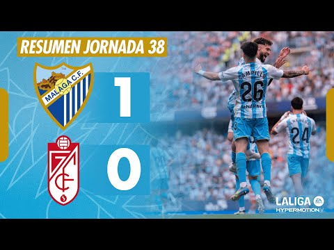 MÁLAGA CF 1-O GRANADA CF | RESUMEN JORNADA 38 LALIGA HYPERMOTION
