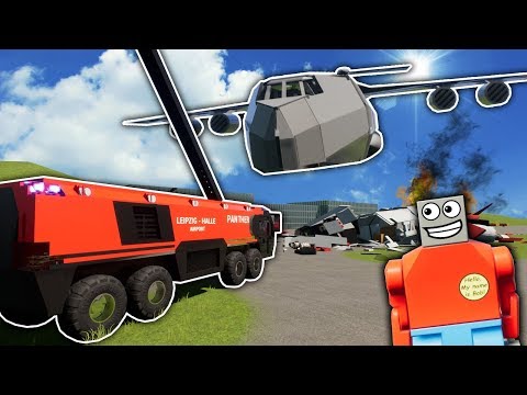 LEGO CARGO PLANE CRASHES INTO AIRPORT! - Brick Rigs Gameplay - Lego City Toy Crash