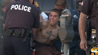 What drug made this man scream about Jesus Christ before LAPD arrested him?