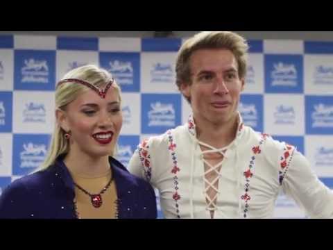 Mackenzie Bent and Garret Mackeen on the way to Junior Worlds in Tallinn