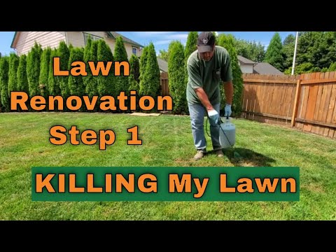 KILLING My Lawn To Start Over - Lawn Renovation Step 1