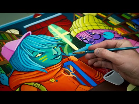 How I Paint with Acrylics!