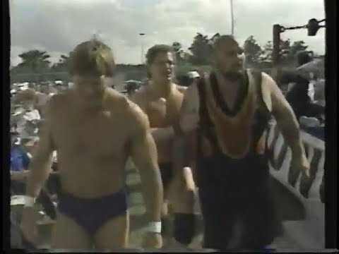 Paul Orndorff Bam Bam Bigelow Brian Blair vs. Bob Orton Boris Zhukov Rusty Brooks - 4/7/1991 - UWF