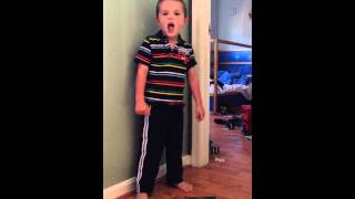 4 year old singing Officially Alive by Brad Paisley