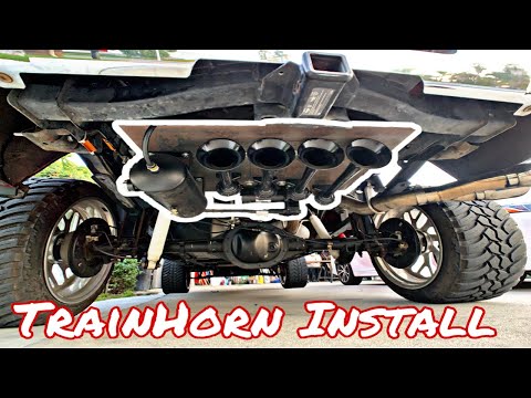 Installing HornBlasters 244 Train Horn Kit On GMC Pt. 2