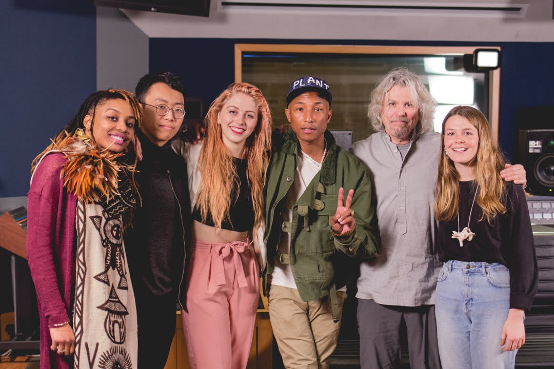Pharrell Williams Masterclass with Students at NYU Clive Davis Institute