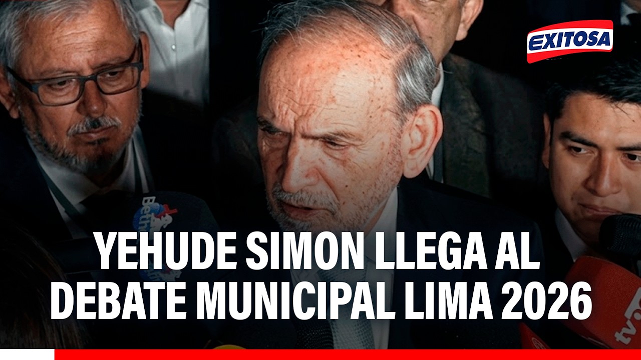 🔴🔵 Yehude Simon llega al Debate Municipal Lima 2026 y adelanta propuestas sobre seguridad