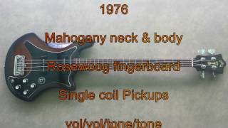 Video thumbnail for 1976 Guild B 302 bass guitar by tab4ssK