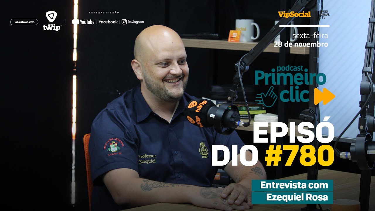 Primeiro Clic Podcast entrevista Ezequiel Rosa, Presidente da Associação Musical União Tijuquense ASMUT