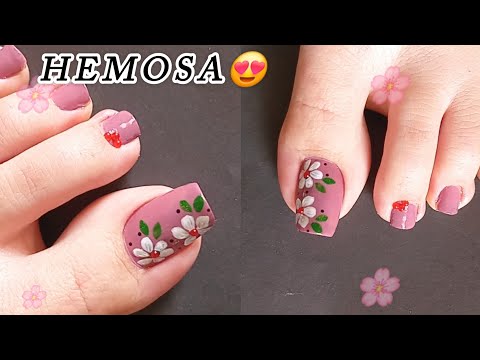 Diseño de Uñas Para Pies | Toenail Art desgin 😍 Uñas Decoradas