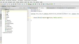Using Native code (C,C++) in Android applications using NDK