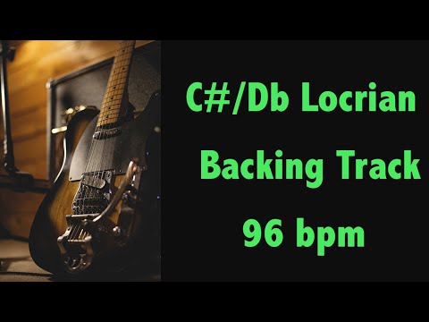 C# / Db Locrian Mode Backing Track