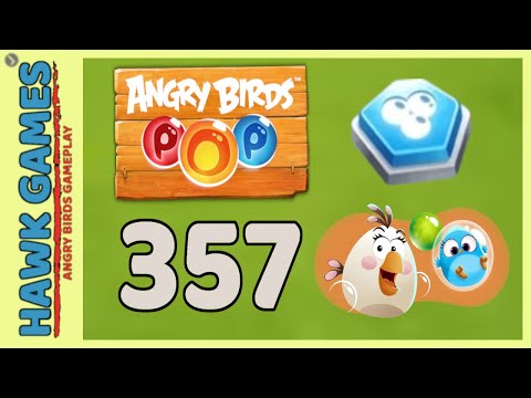 Angry Birds Stella POP Bubble Shooter Level 357 - Walkthrough, No Boosters