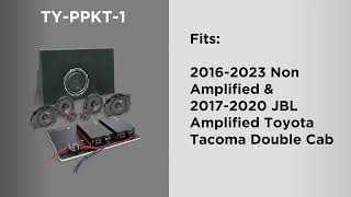 Premium Plug-N-Play Audio System Designed To Fit Select Toyota Tacoma