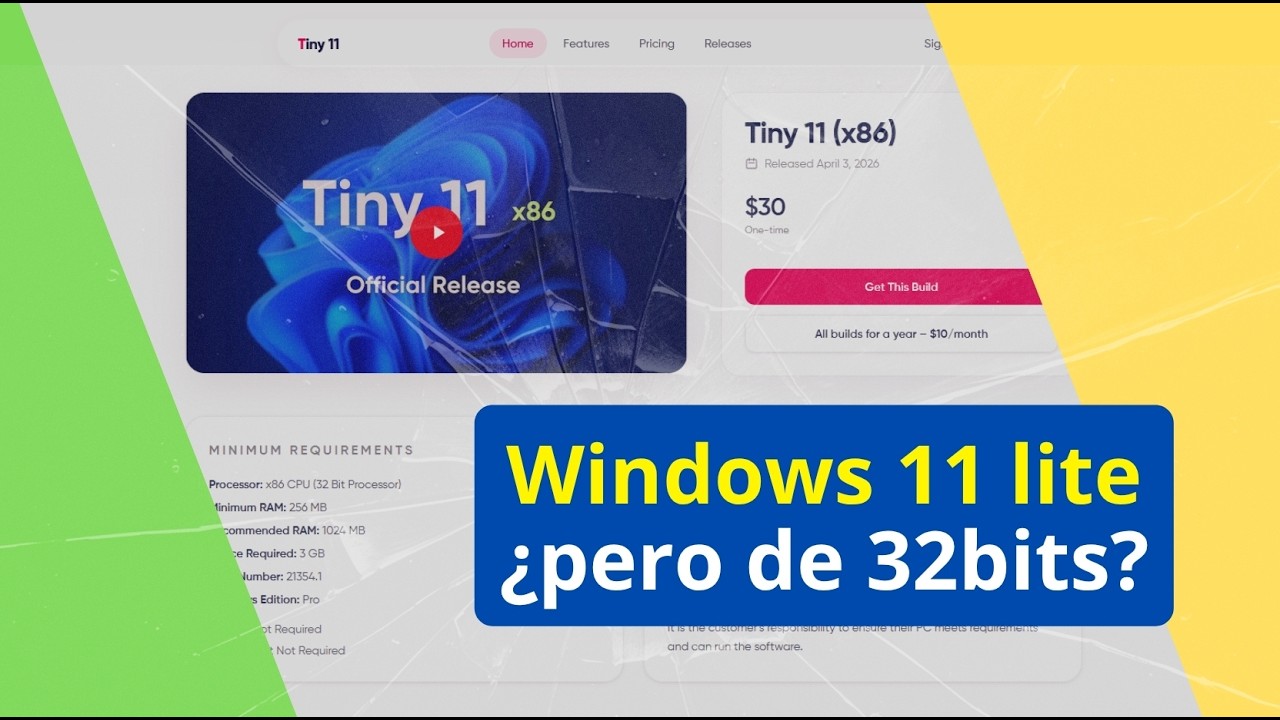 Windows 11 de 32bits - x86 - Liteado - ¿Será verdad?