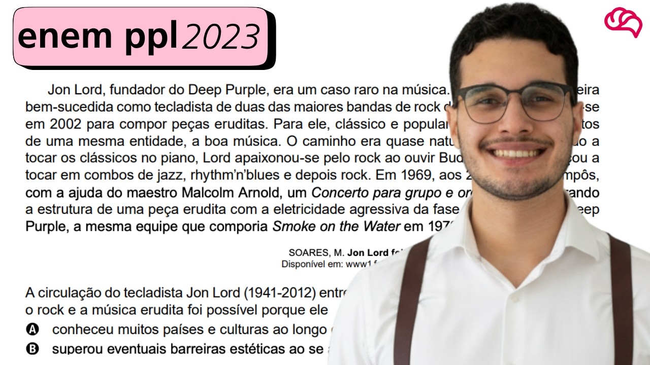 Resolução em Vídeo — Questão 7 ENEM 2023 PPL