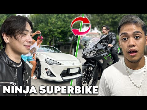 SWAPPING MY SPORTSCAR TO SUPERBIKE SA BG HOUSE (Muntik sumemplang)