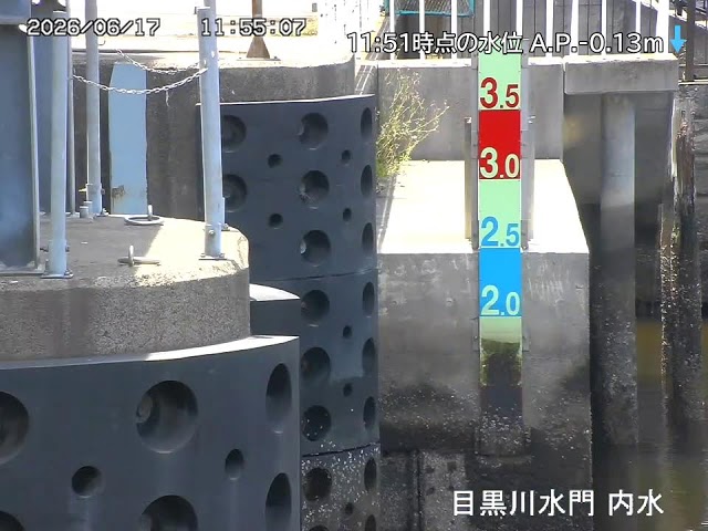 目黒川水門 内水側