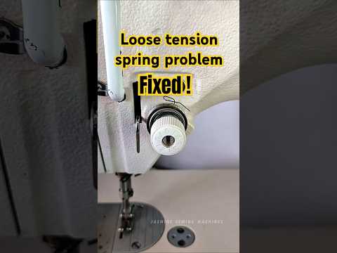 Loose tension spring problem fixed! #sewing #sewingtutorial #sewinghacks #sewingtips #juki #shorts