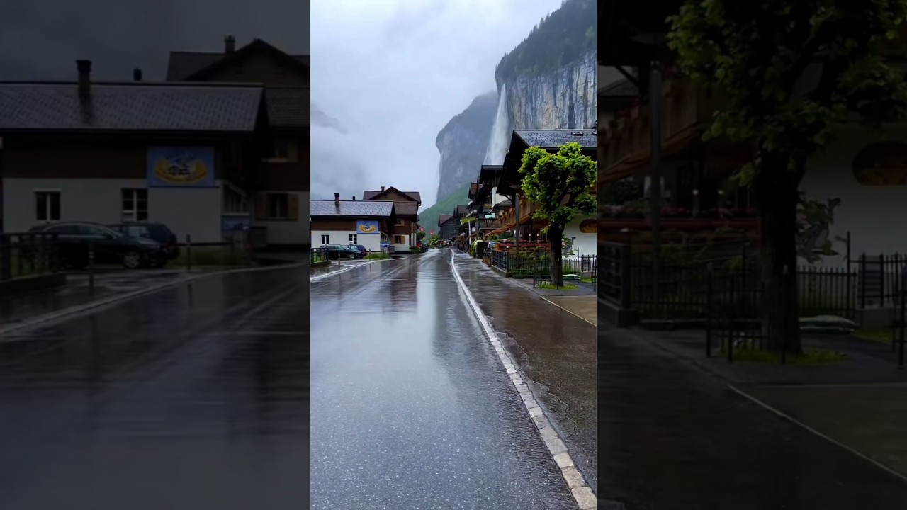 Monsoon 🌧️ Arrived In Switzerland 🇨🇭🌿 #shorts #youtubeshorts #youtube #viral #explore #nature