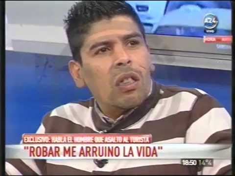 Entrevista de Mauro Viale a Gaston Aguirre, el motochorro grabado con la GoPro