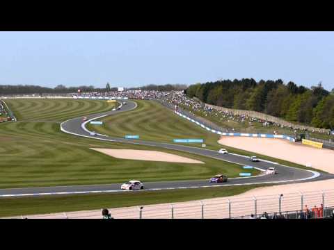 BTCC Donington 17/04/2011 race1 clip