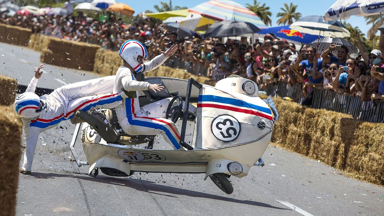 100 FUNNIEST Crashes from Red Bull Soapbox Race