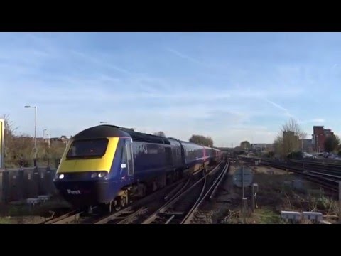 GWR HST arrrival at basingstoke on 28/12/15