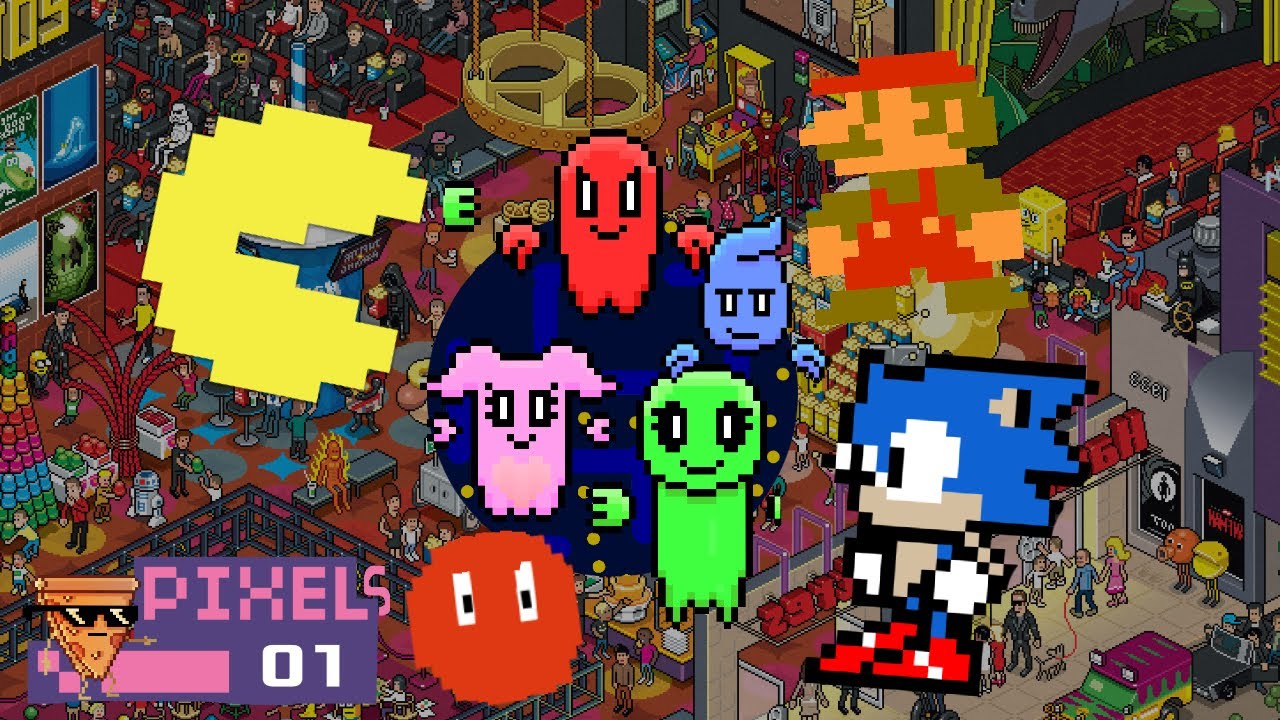 Приключения Пакмана и его друзей - Редбола, Соника и Марио