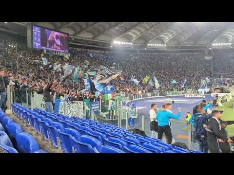 Celebrating Toma Basic goal for Lazio