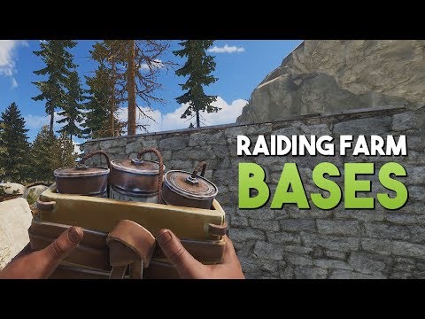 RUST: SATCHEL RAIDING CLAN FARM BASES! - Rust SOLO Survival Gameplay